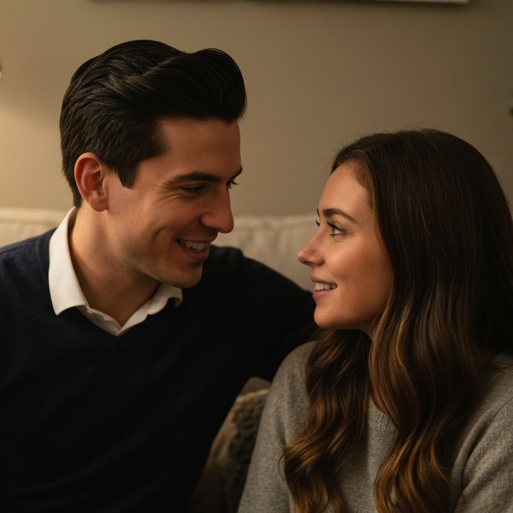 Couple having a meaningful conversation